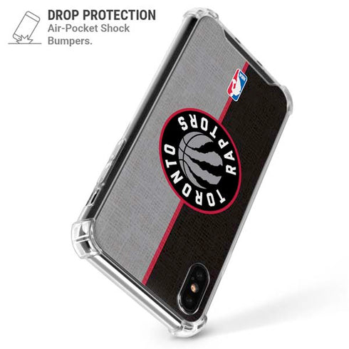 NBA Toronto Raptors Split Canvas iPhone XS Max Clear Case